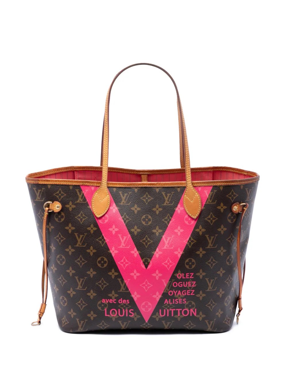 2015 Limited Edition Monogram Grenade V Neverfull MM tote bag