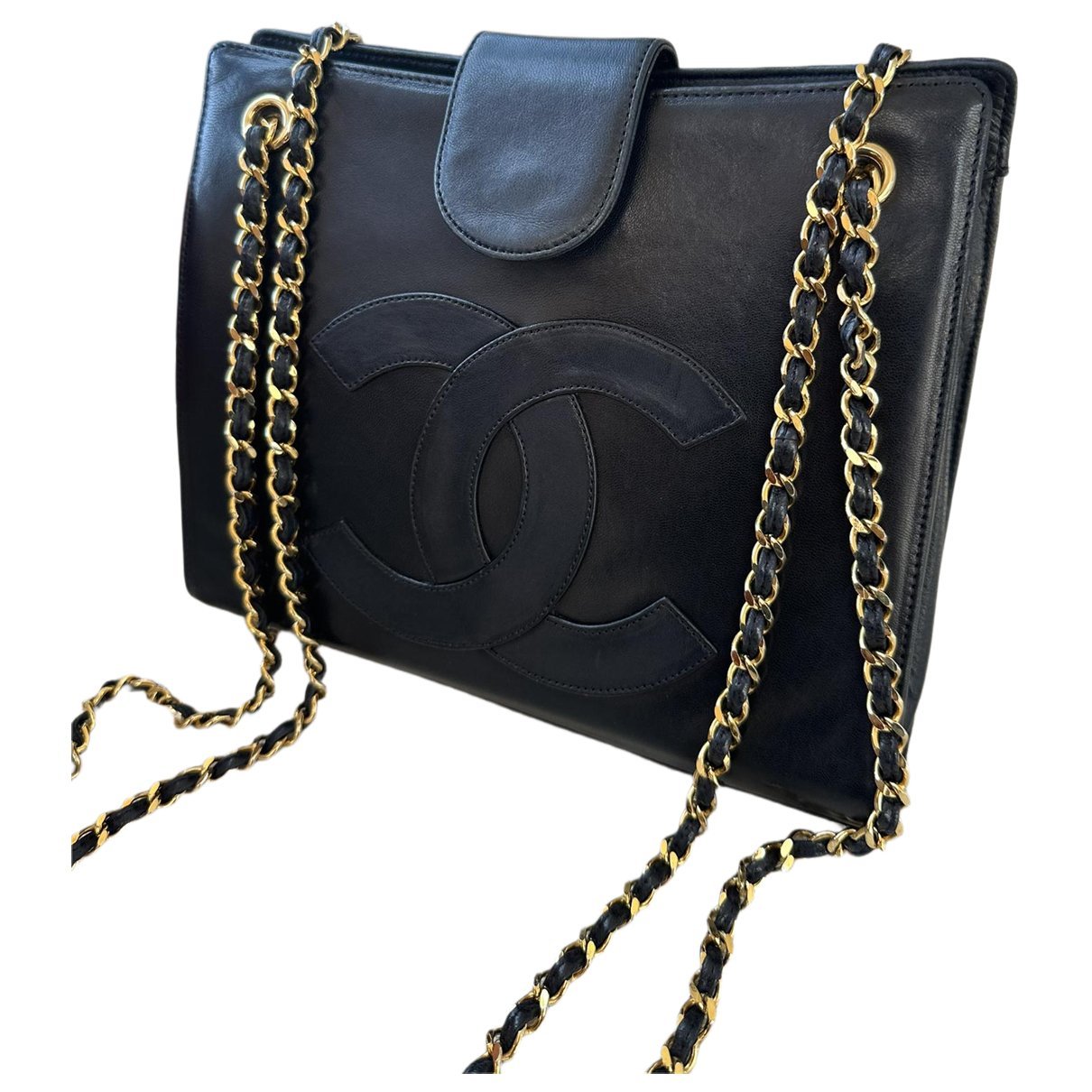 Statement leather tote