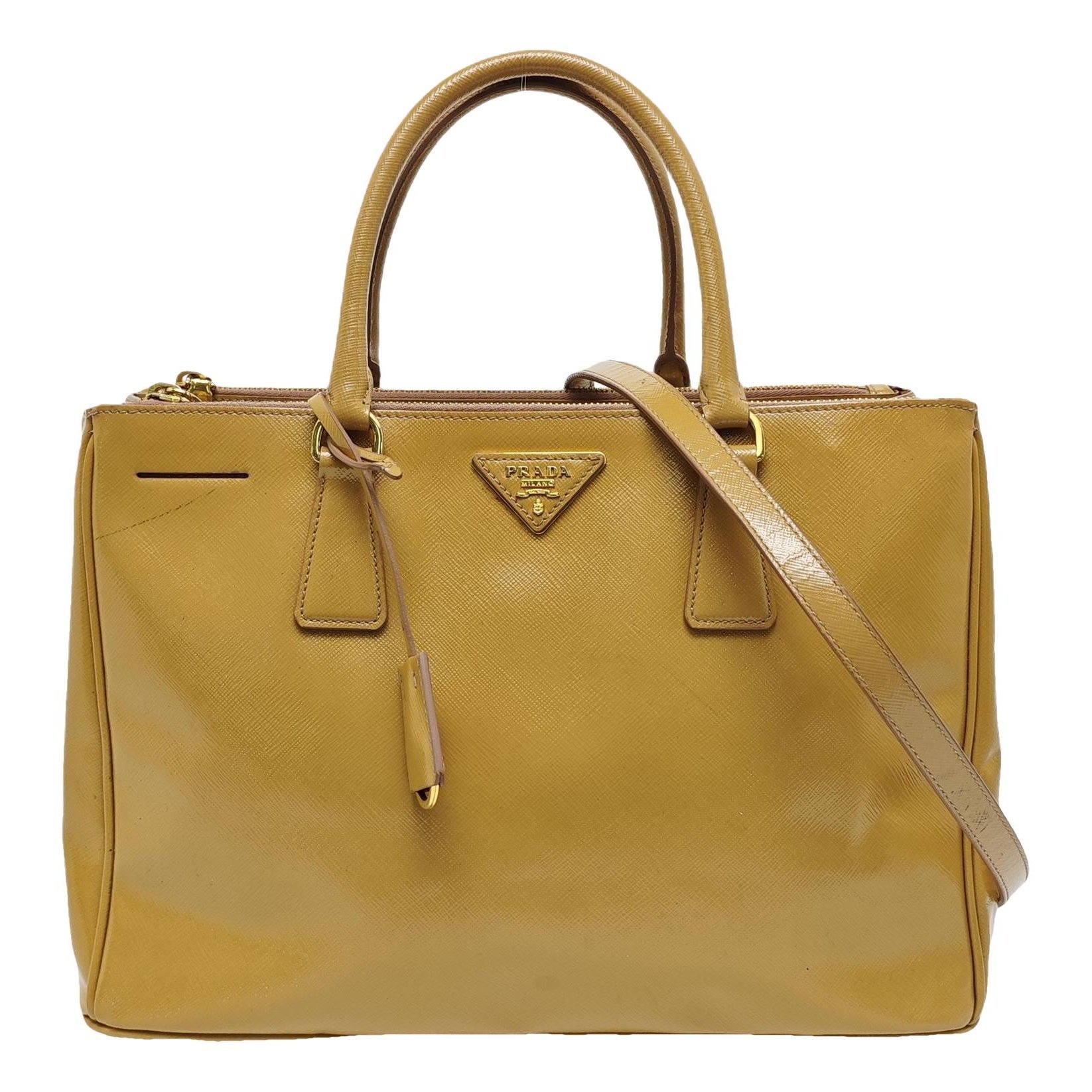 Galleria patent leather handbag
