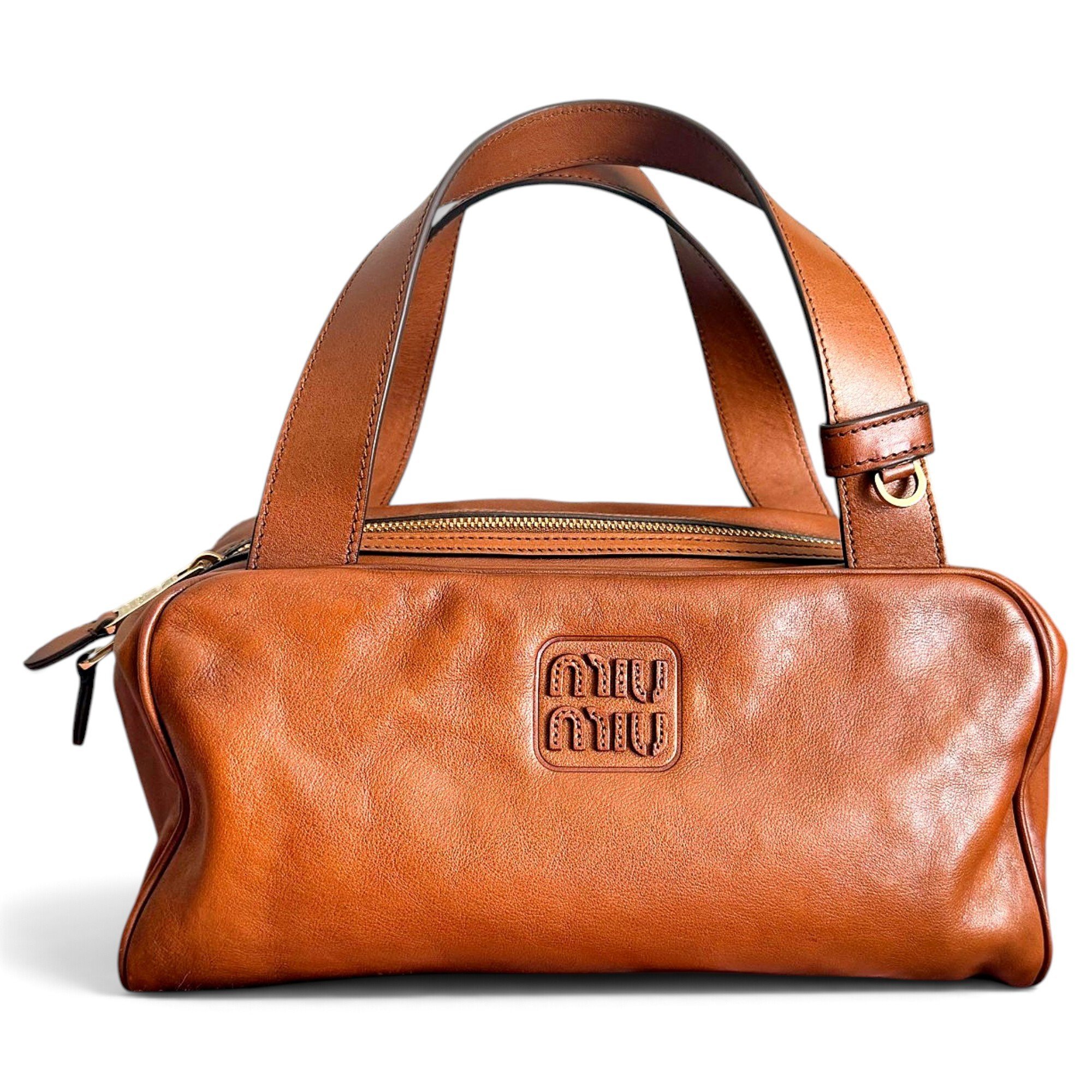 Vitello leather bowling bag