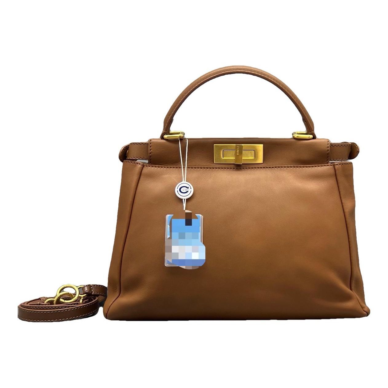 Peekaboo leather handbag