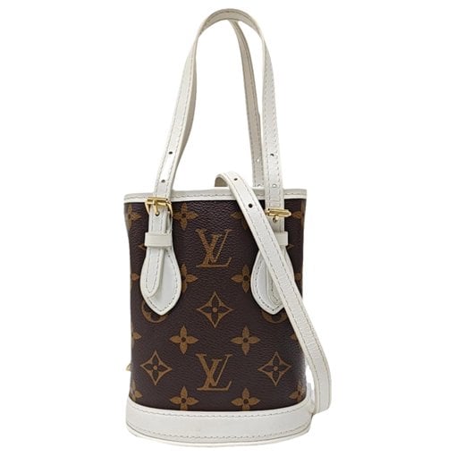 Bucket leather handbag