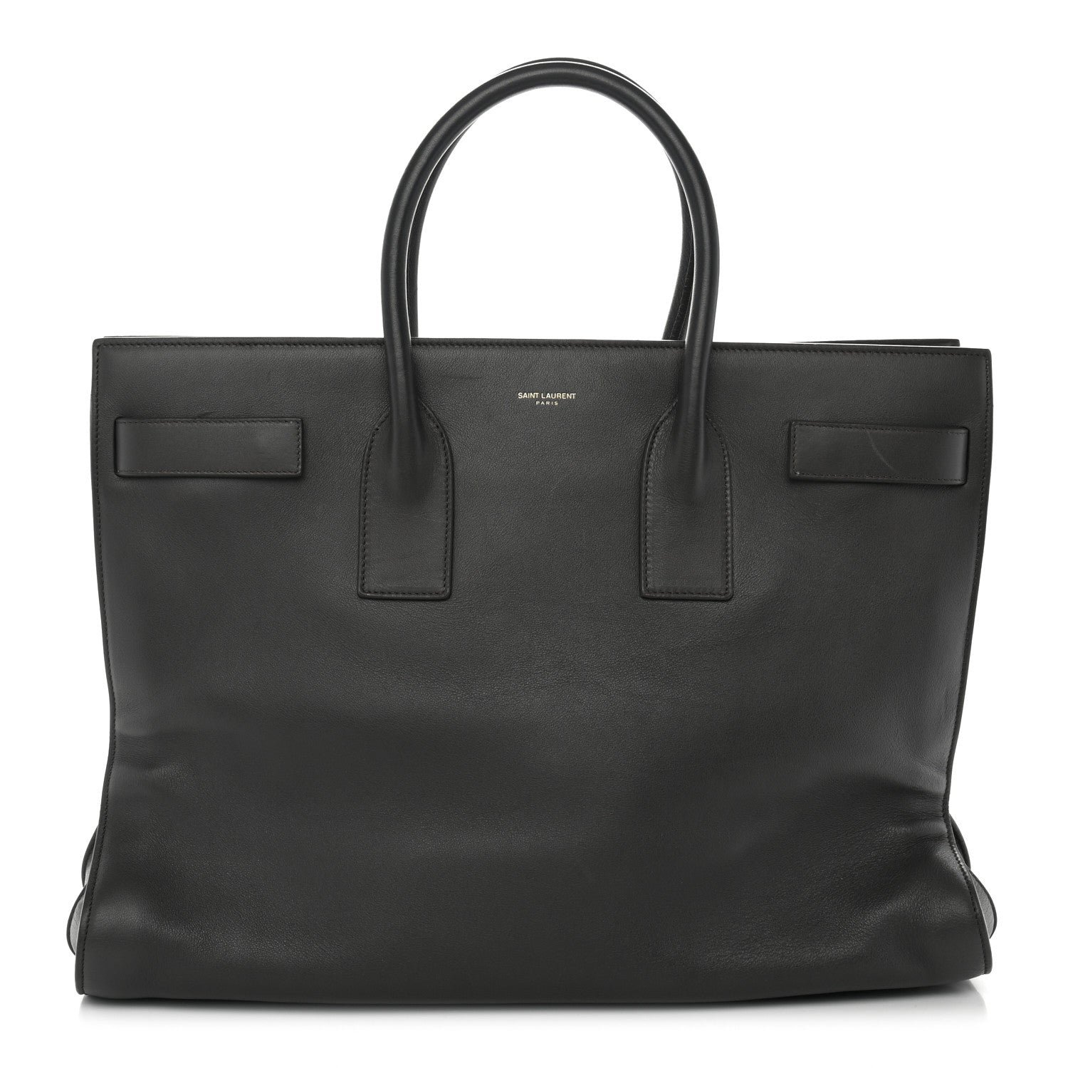 Saint Laurent Calfskin Large Sac de Jour Carryall Grey