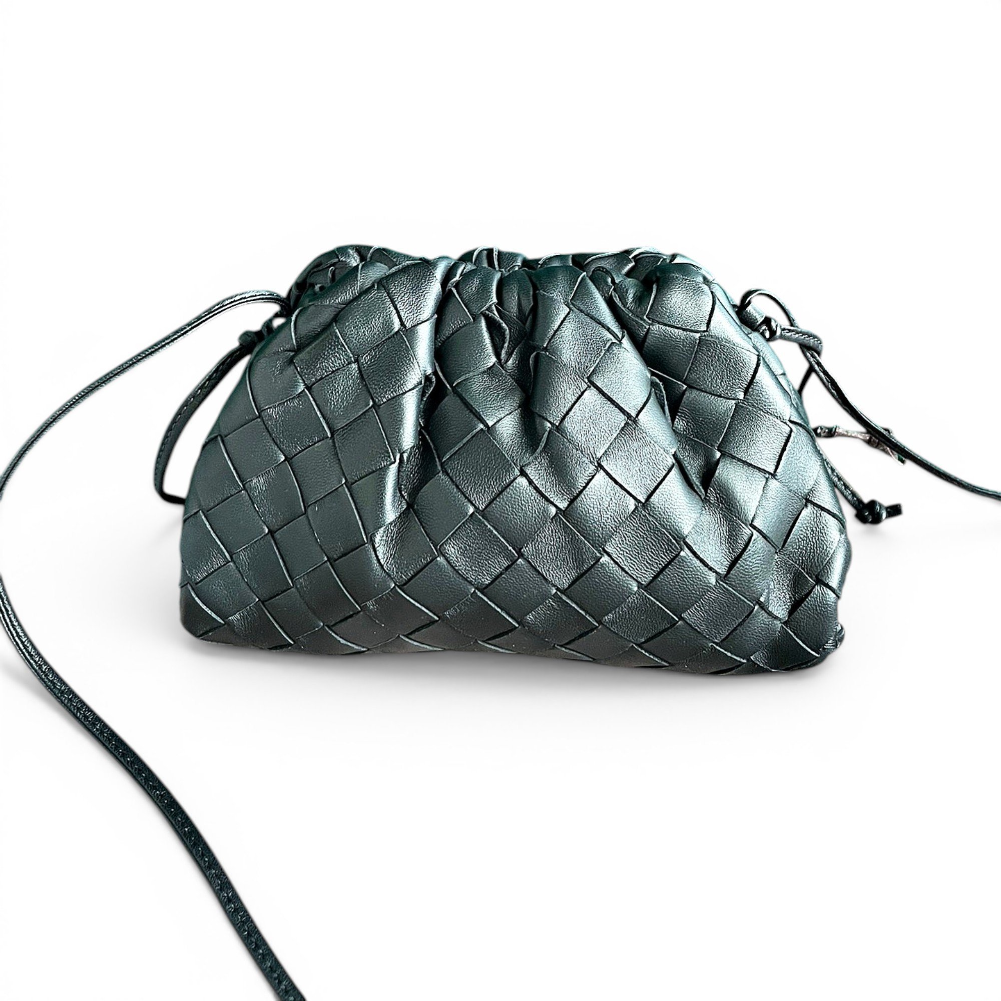 Pouch leather handbag
