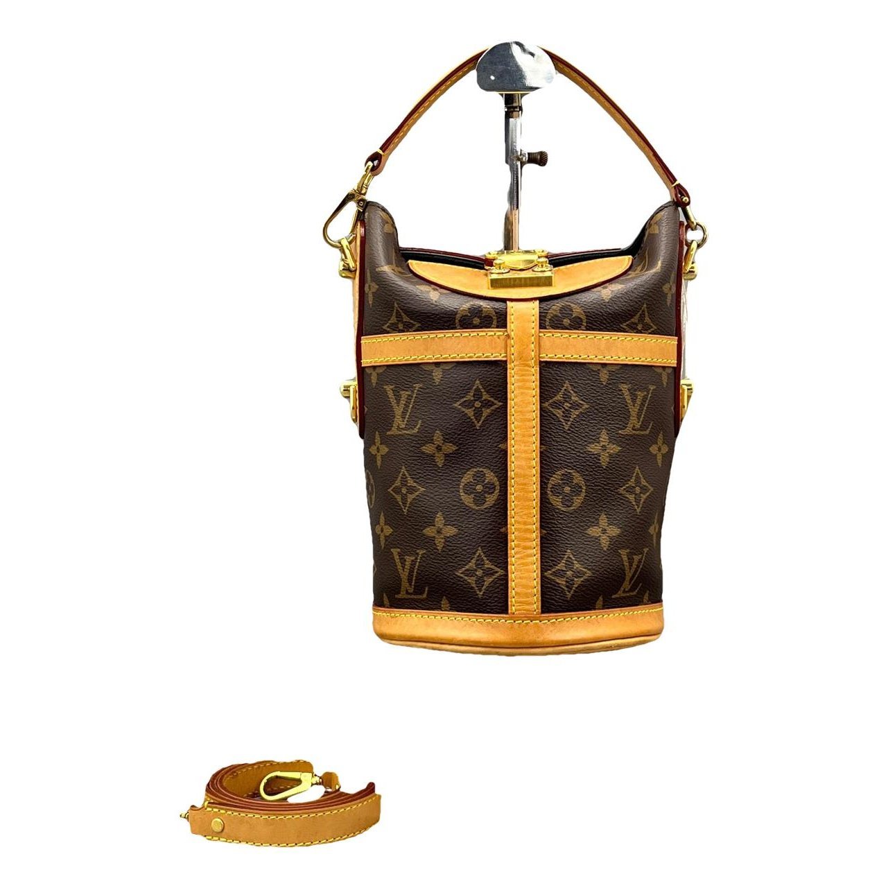 Duffle cloth crossbody bag