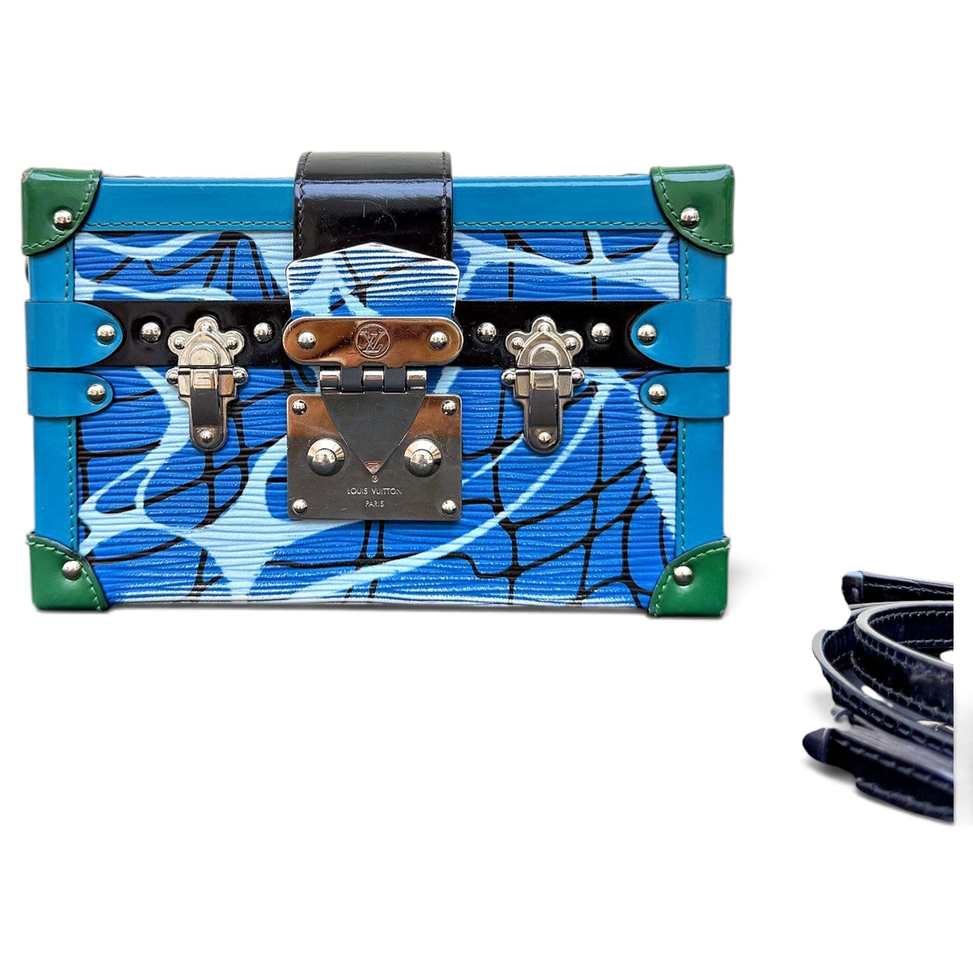 Petite Malle leather handbag