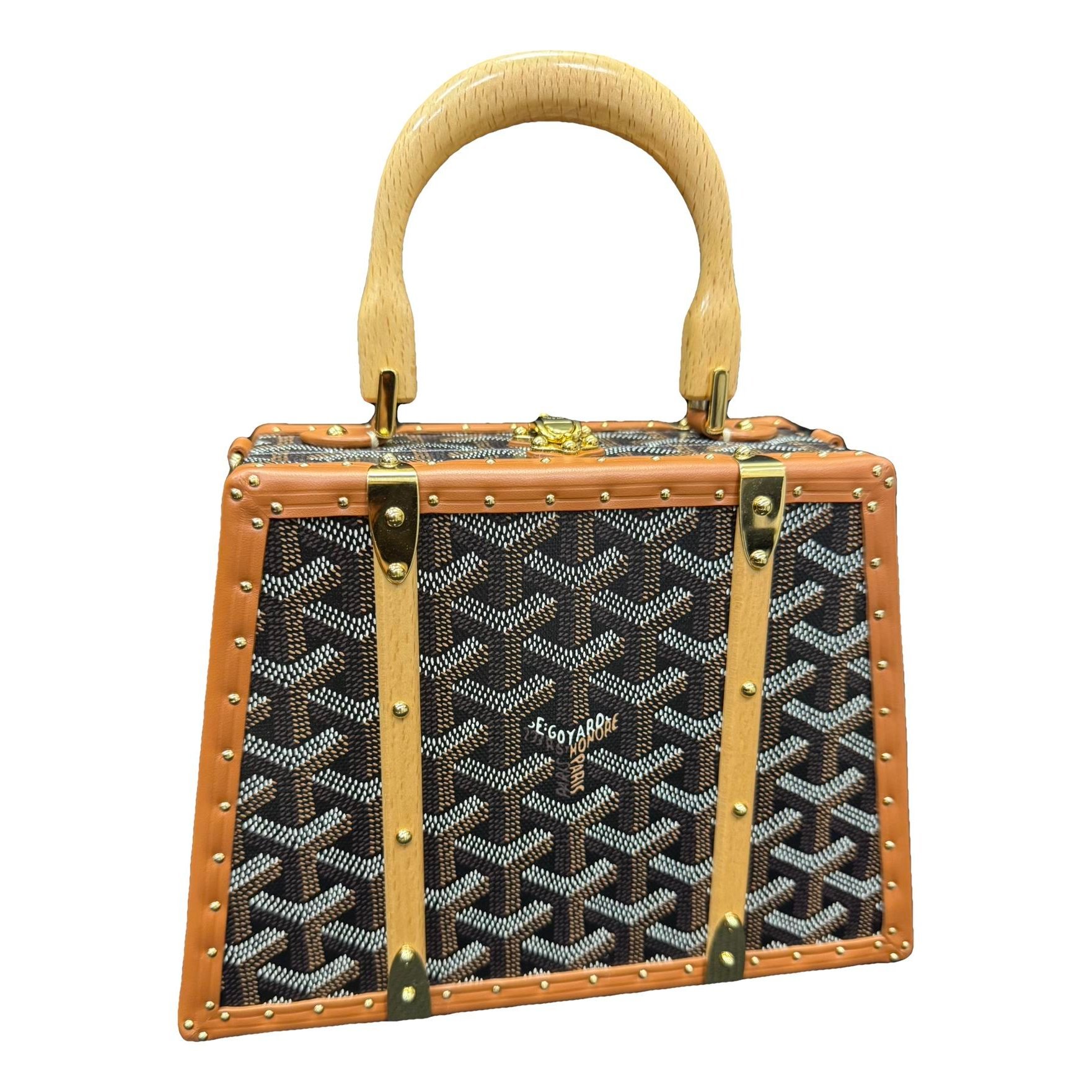 Goyard Saïgon leather handbag