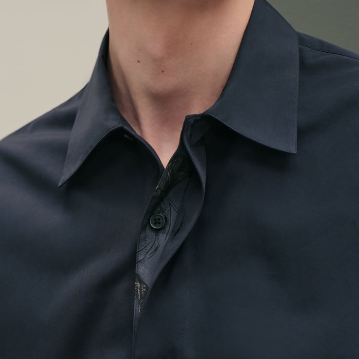 Marine "Double Devant" Boxy Fit Shirt