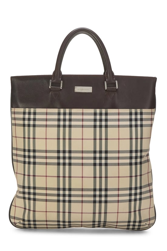 Brown Nylon Tote Large
