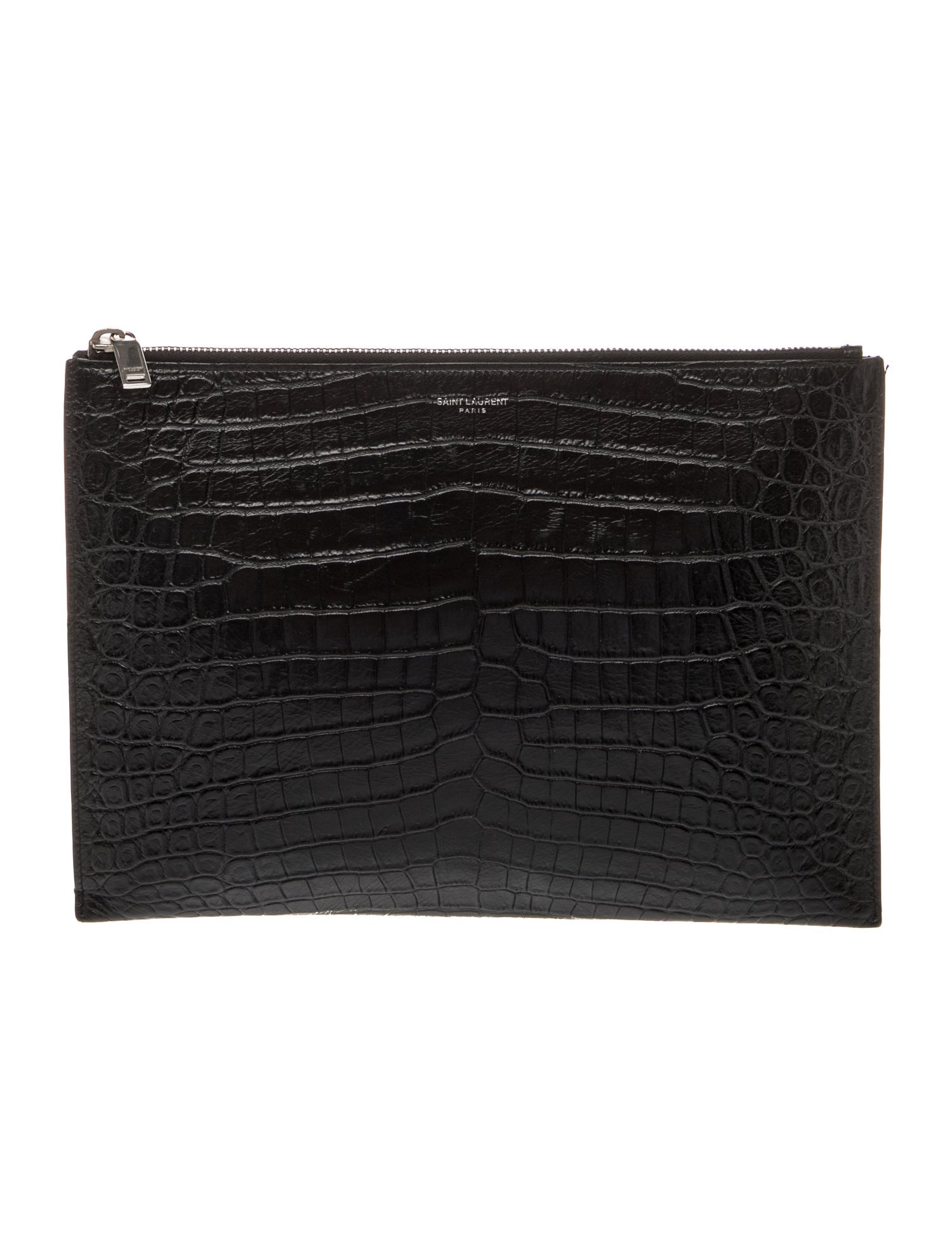 Embossed Leather Clutch