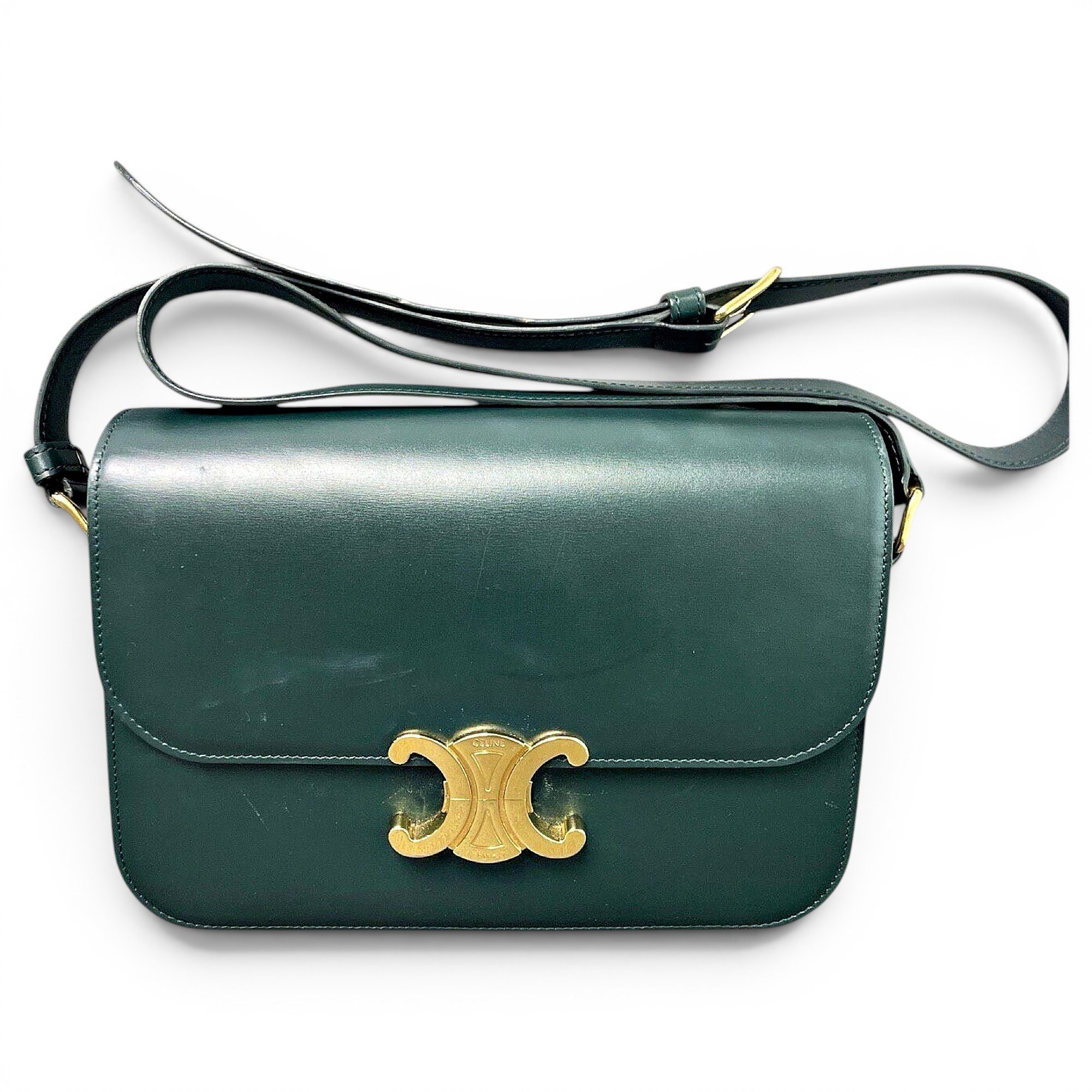 Triomphe leather handbag