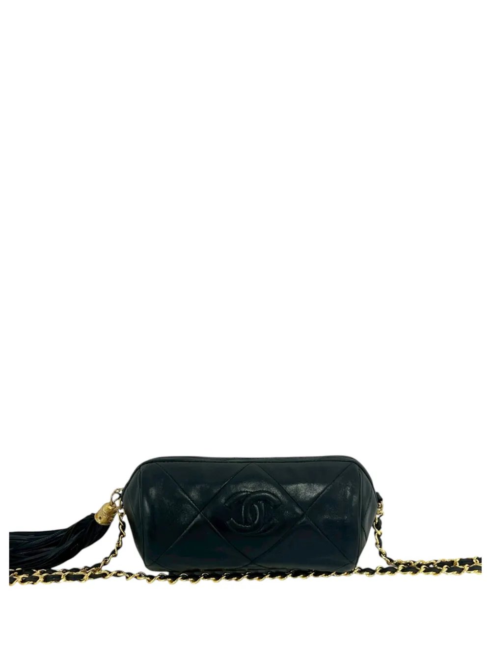 1986-1988 Quilted Lambskin Tassel Barrel crossbody bag