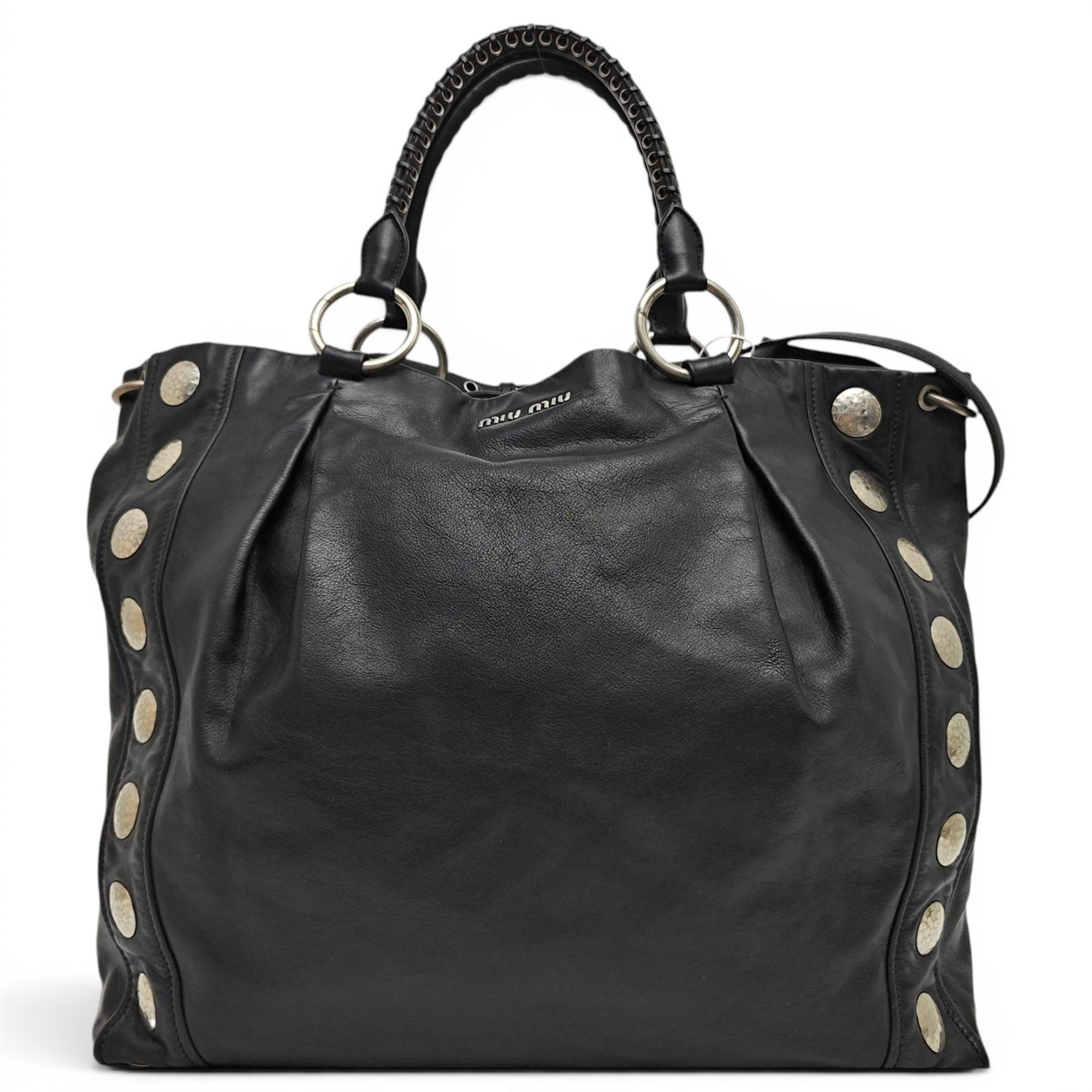 Matelassé leather handbag