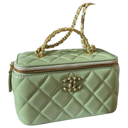 Vanity leather handbag