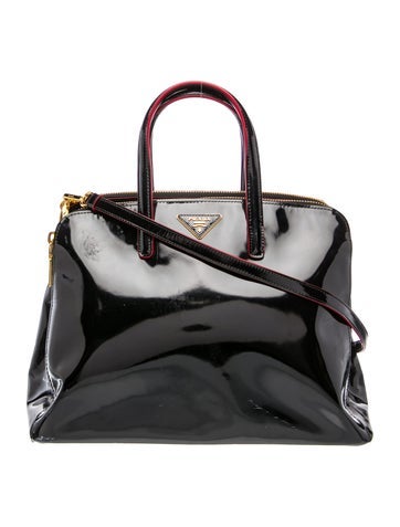 Patent Leather Top Handle Bag