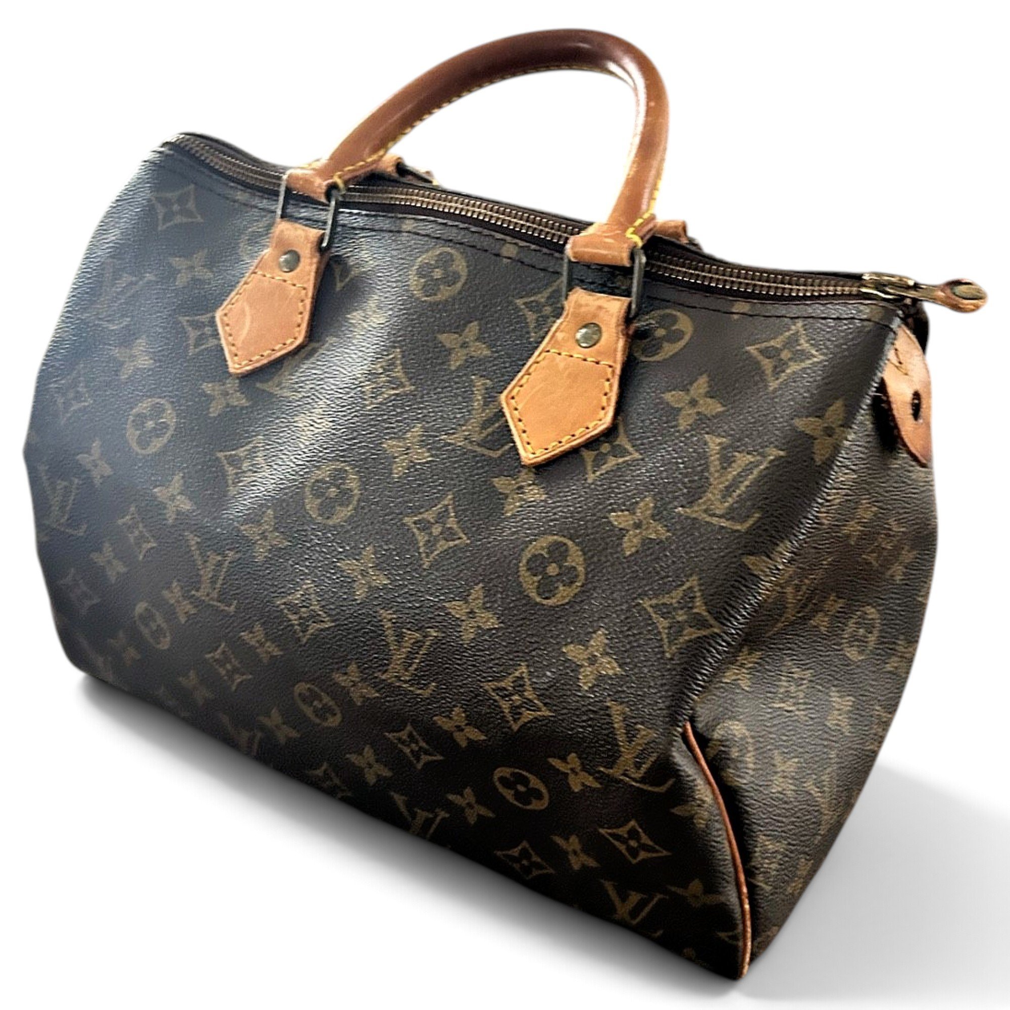 Speedy leather handbag