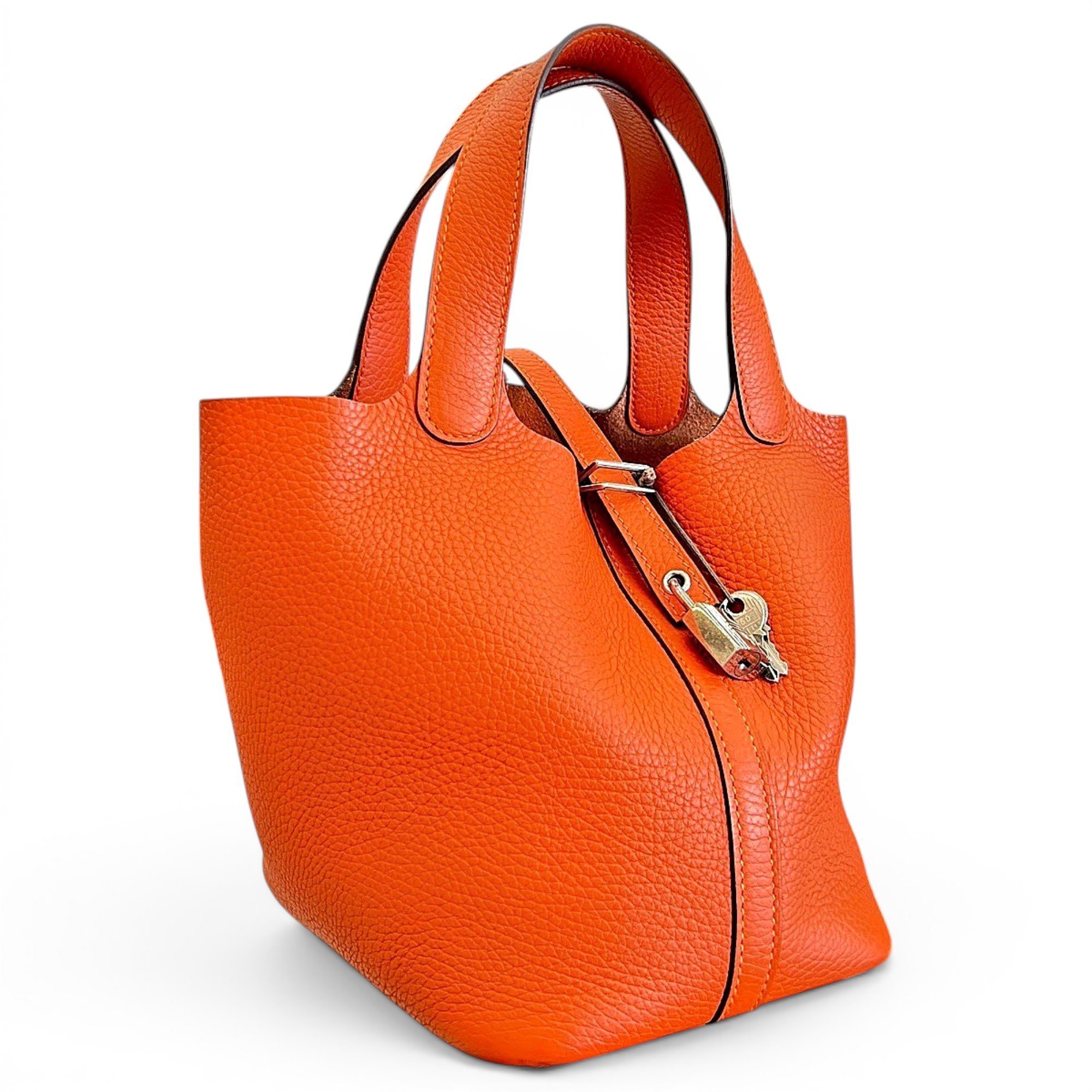 Picotin leather handbag