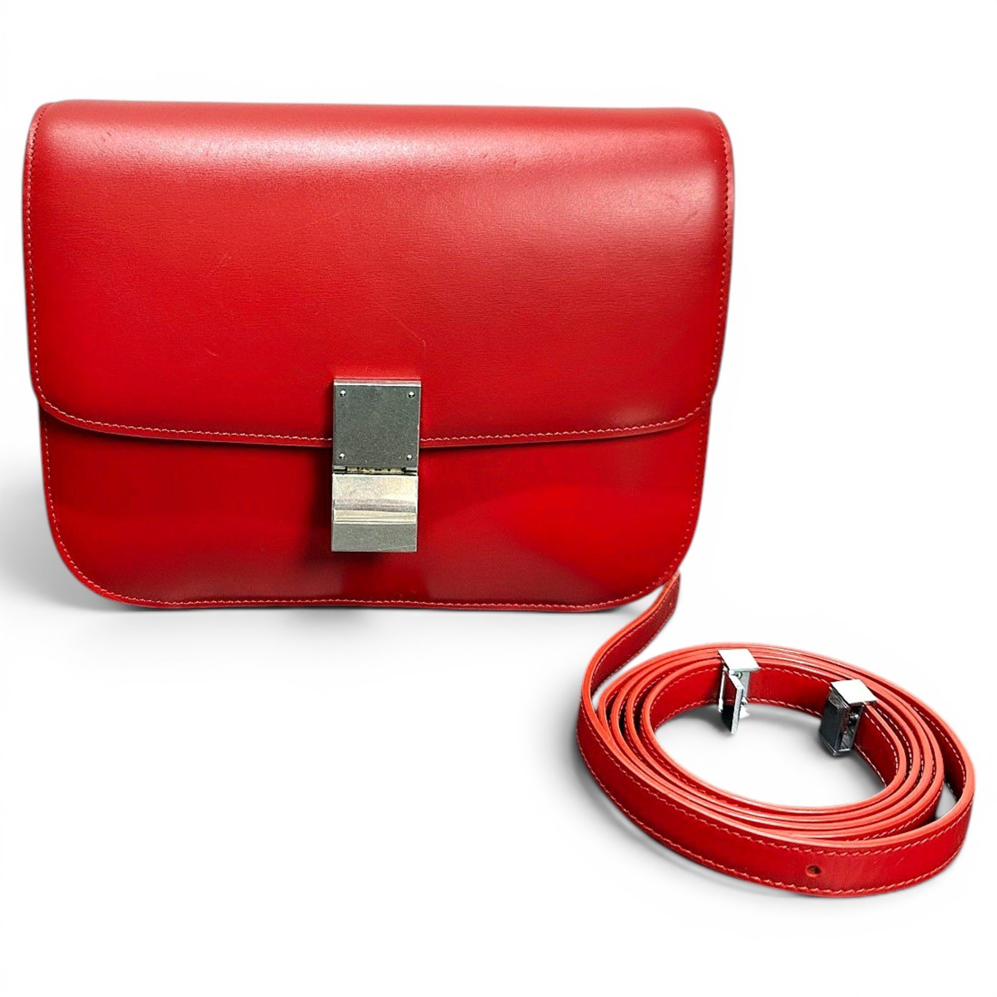Classic leather crossbody bag