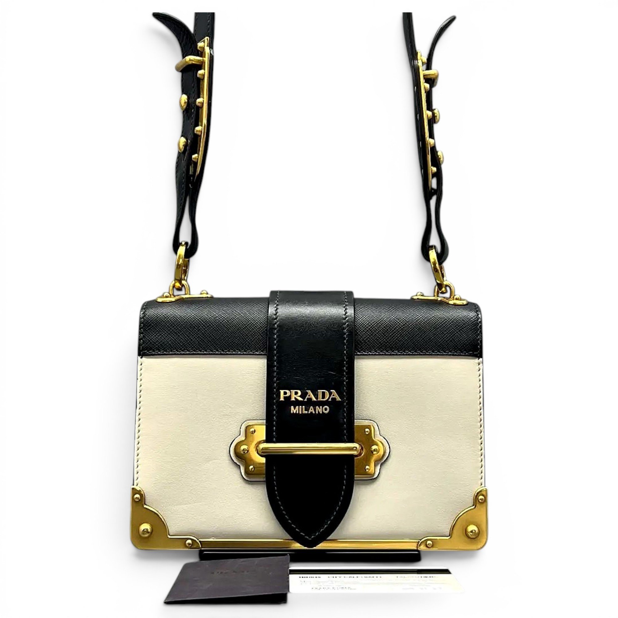 Cahier leather crossbody bag