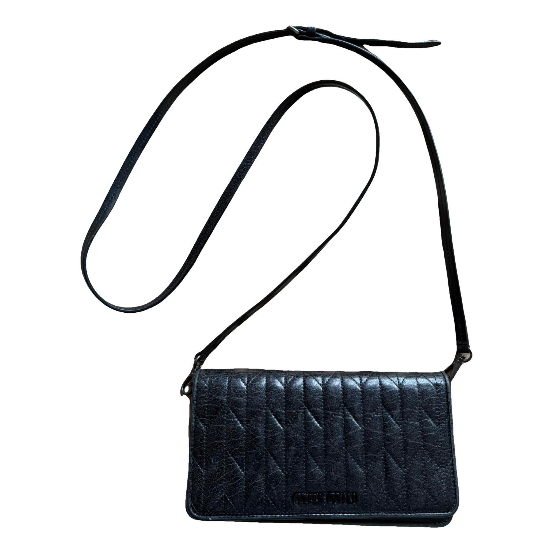 Leather clutch bag