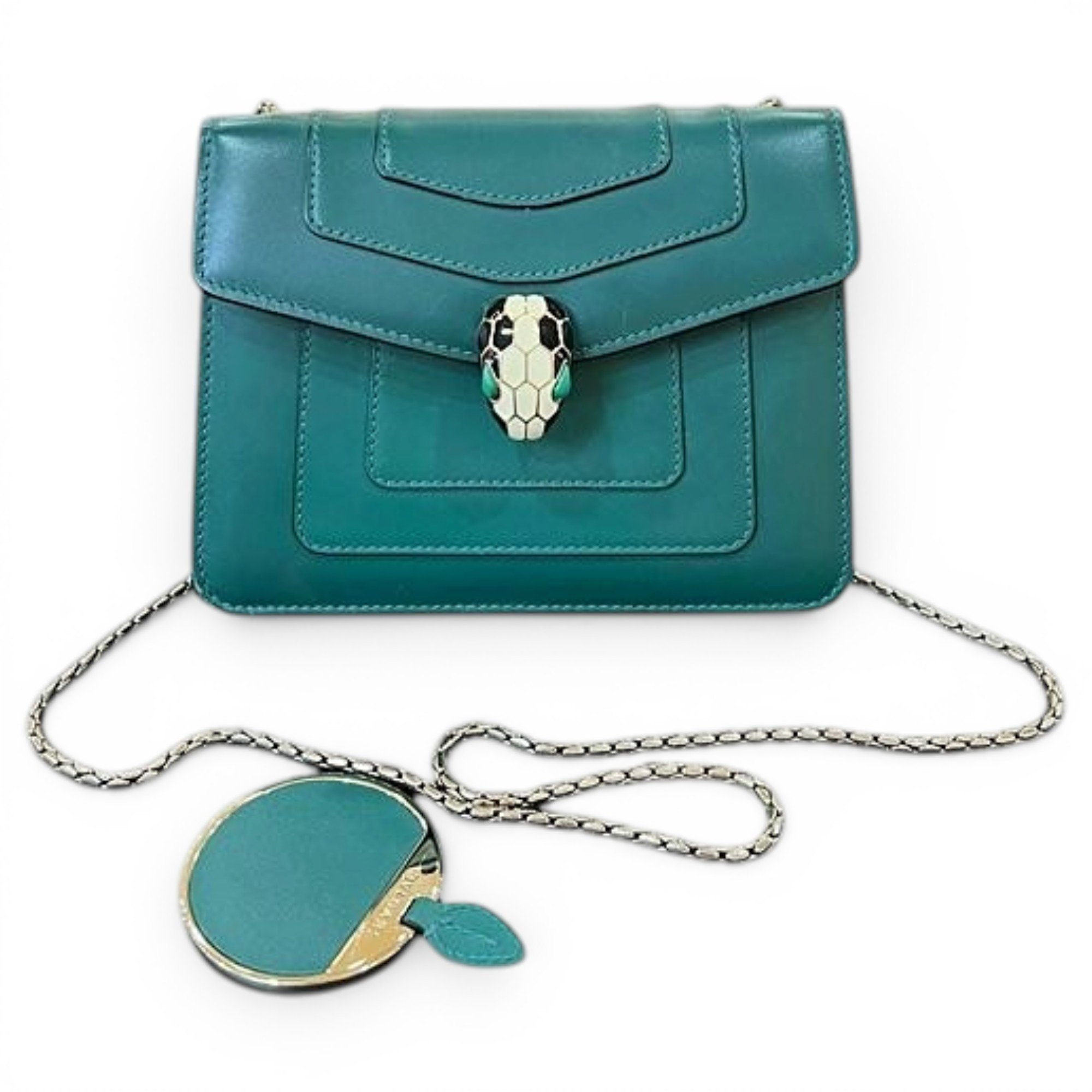 Serpenti leather handbag