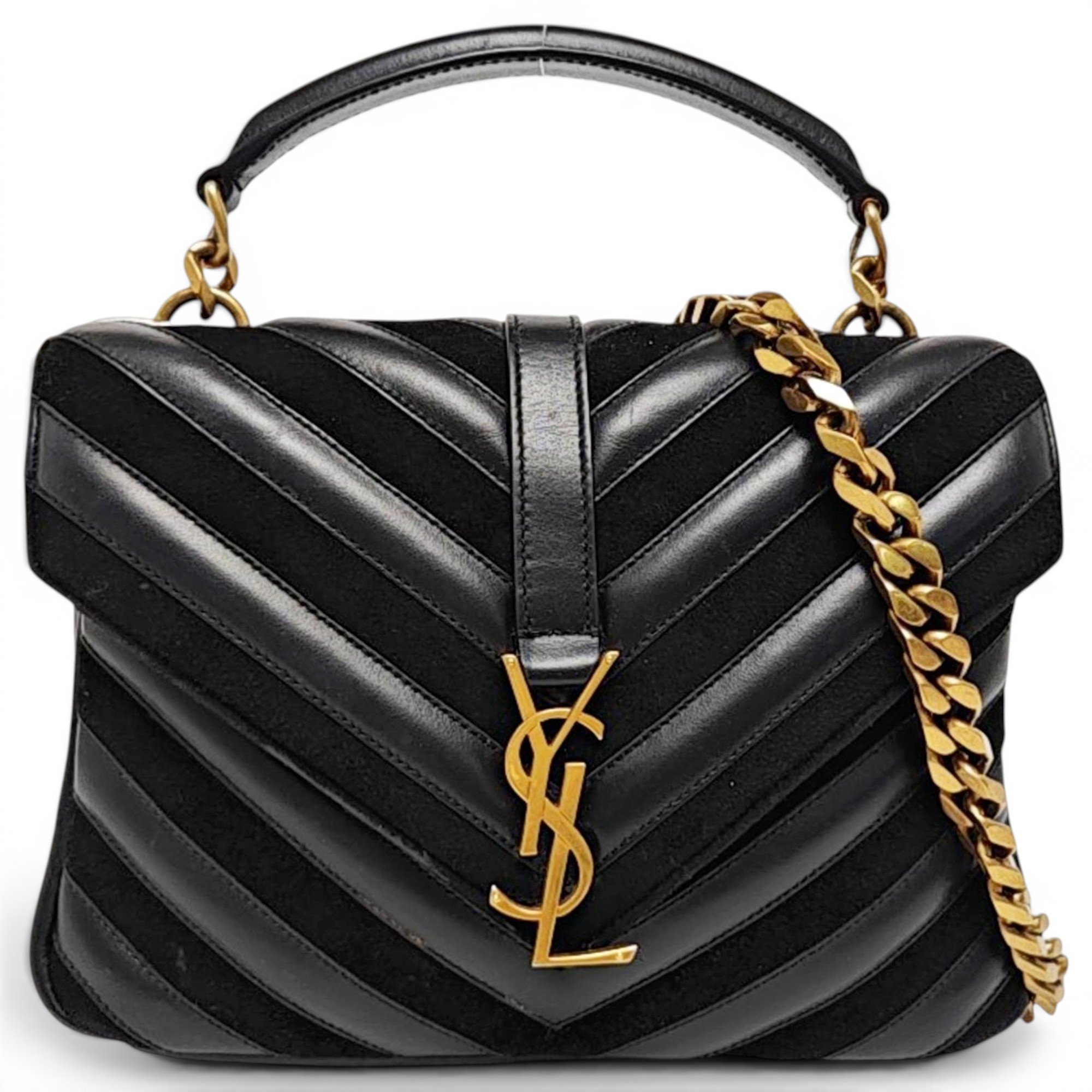Collége monogramme leather crossbody bag