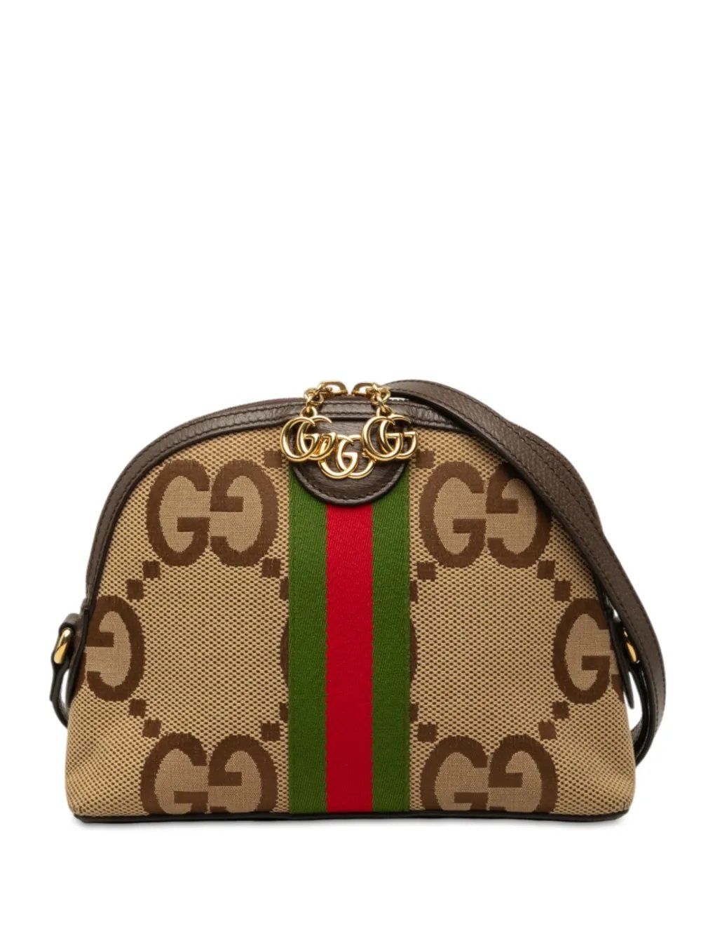 2016-2026 Small Jumbo GG Canvas Web Ophidia Dome crossbody bag