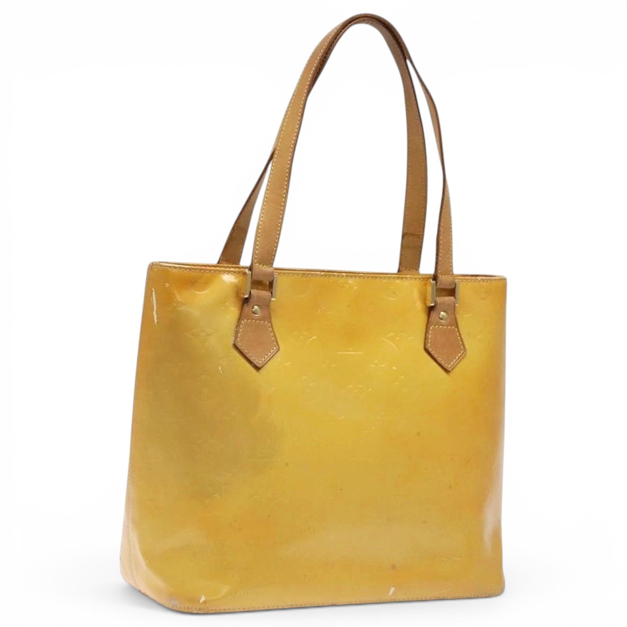 Patent leather handbag