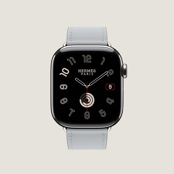 Bleu Glacier Band Apple Watch Hermès Single Tour 42 MM