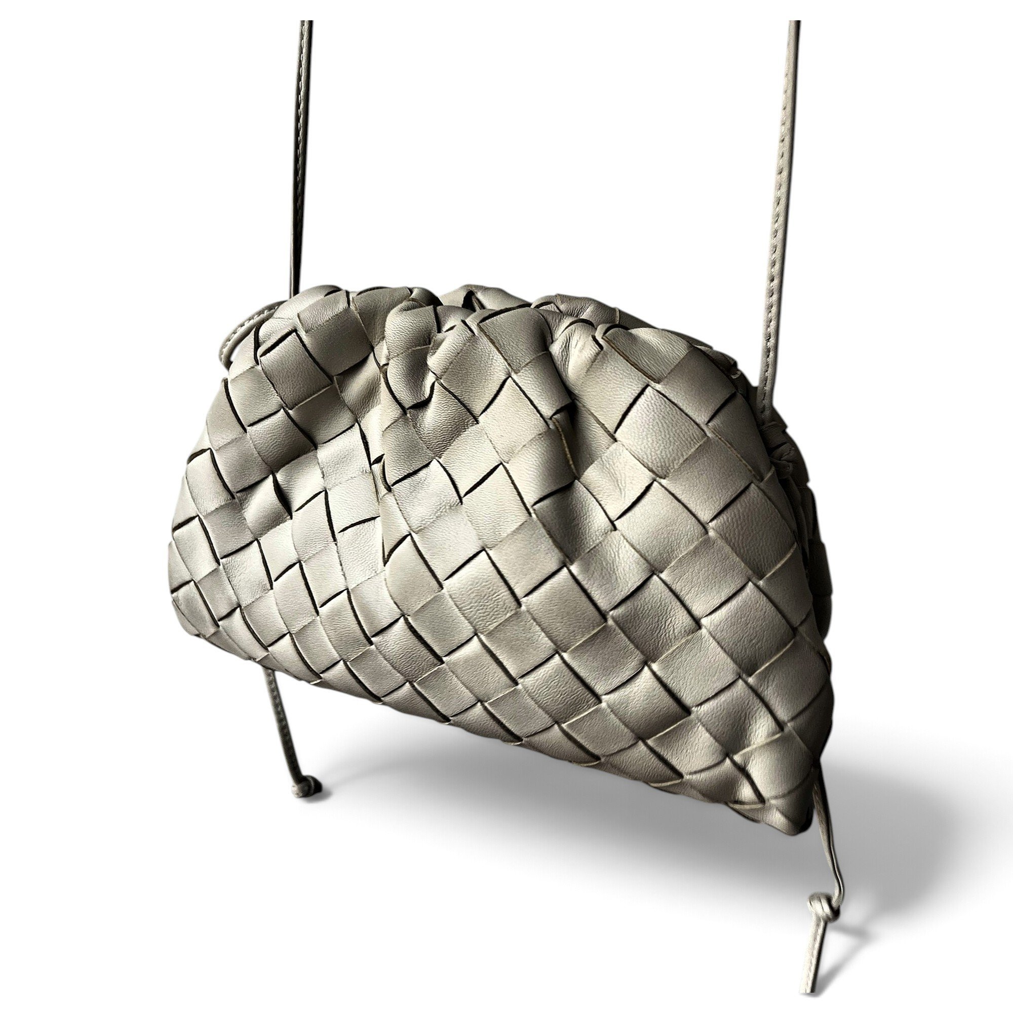 Pouch leather handbag