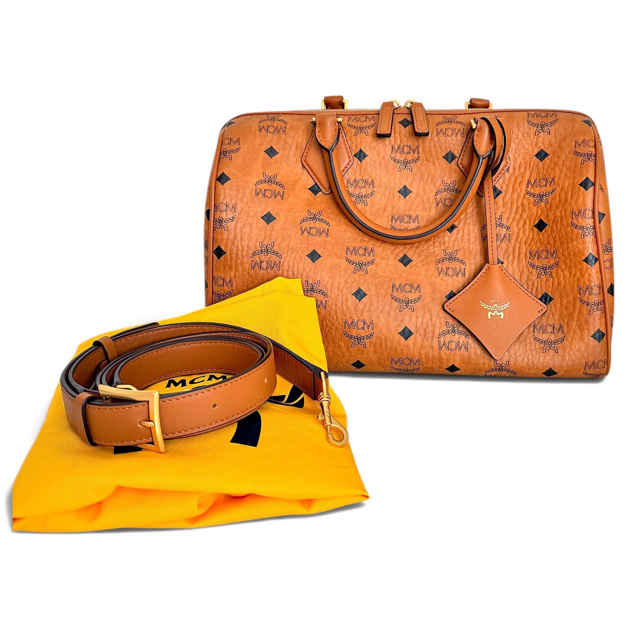 MCM Boston bowling bag