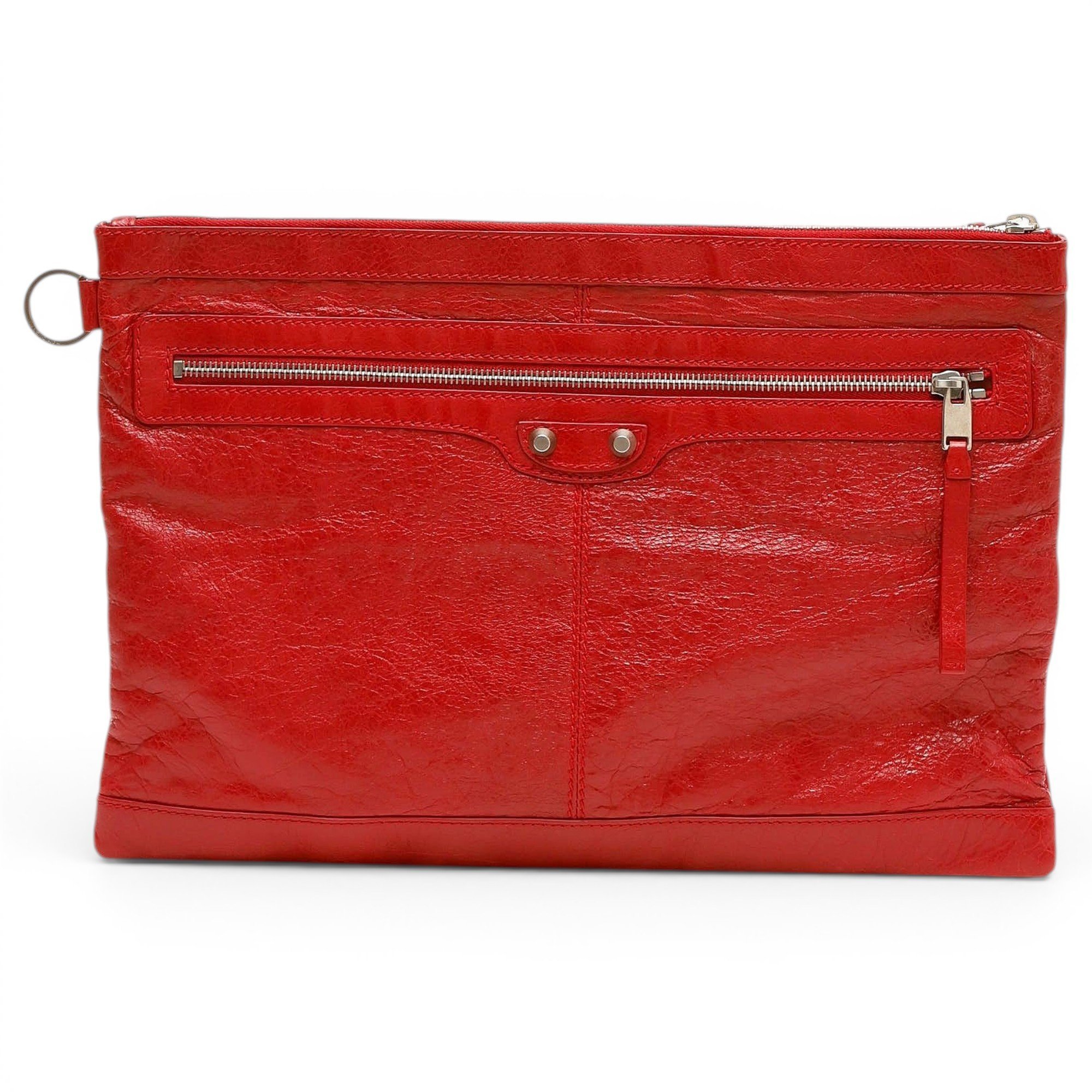 City Clip leather clutch bag