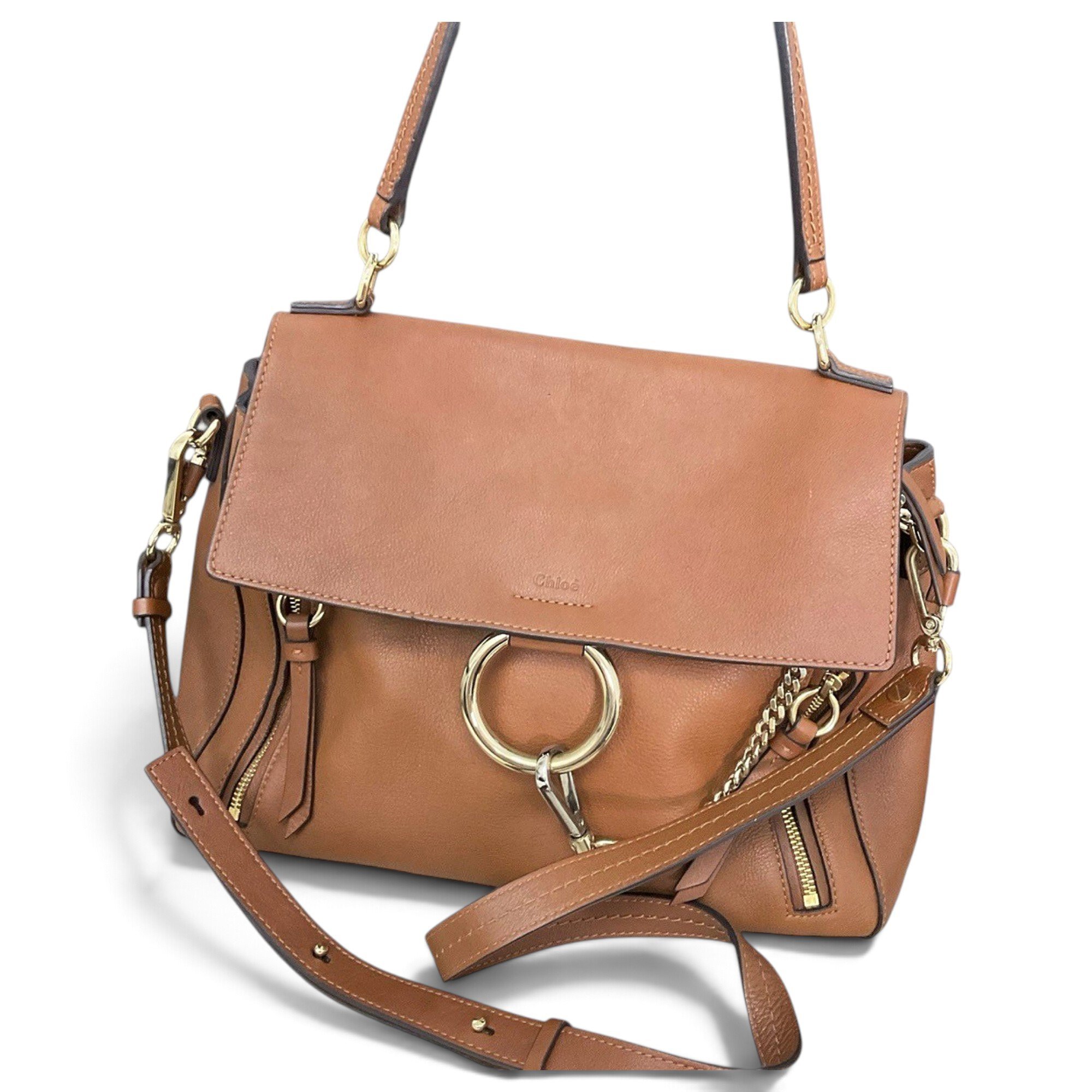 Faye leather handbag