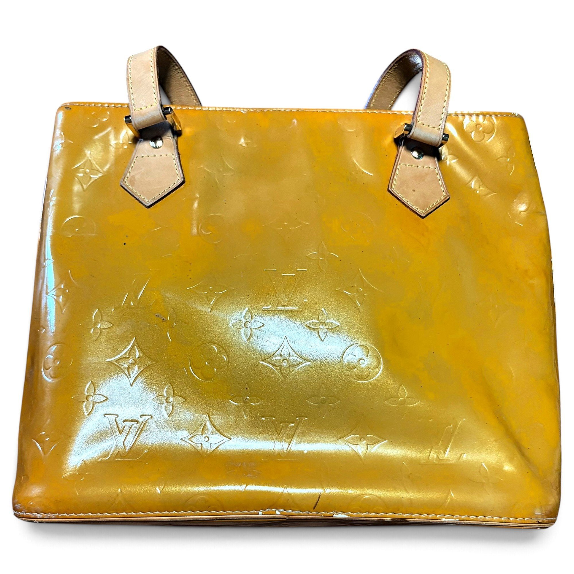 Houston patent leather handbag