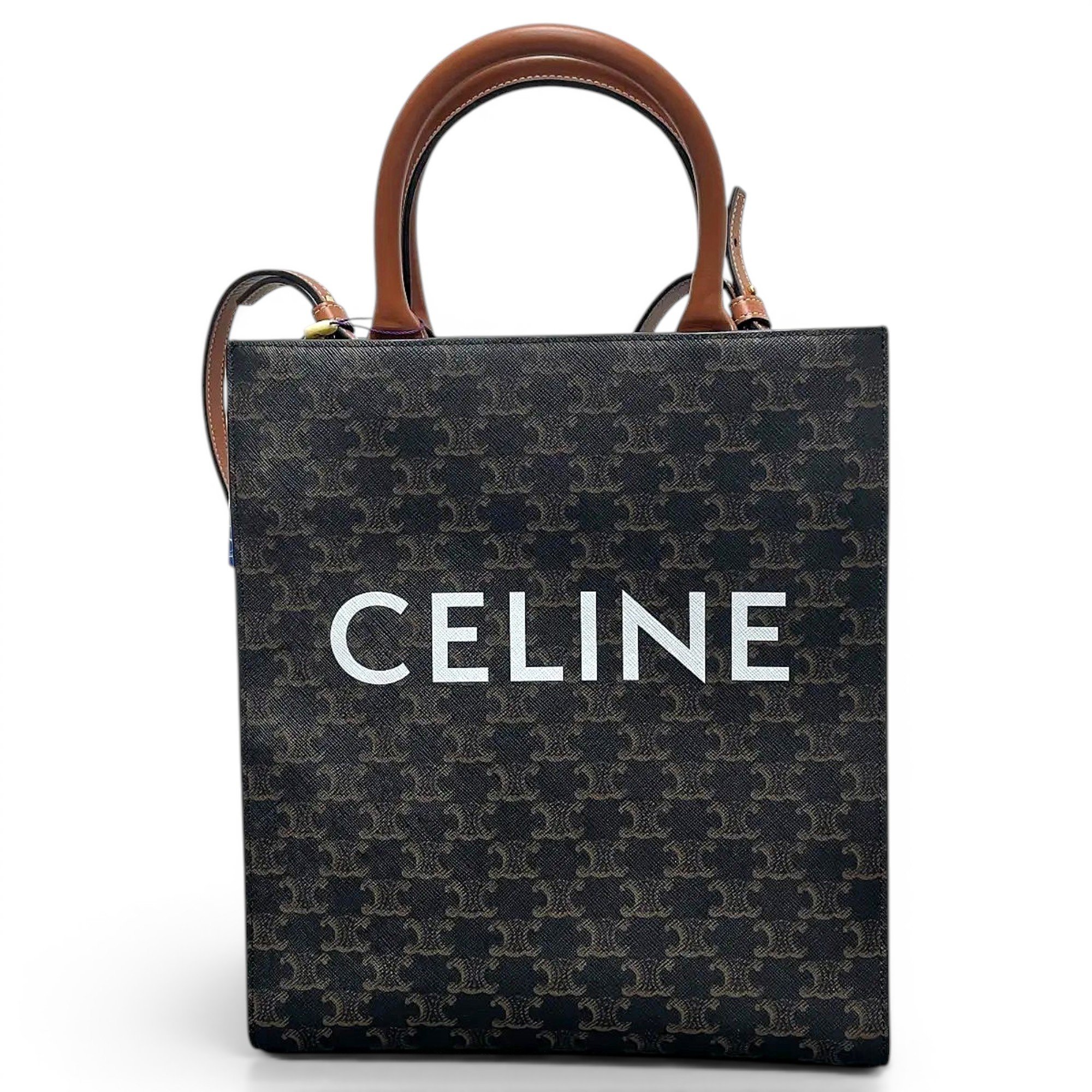 Cabas Vertical vinyl tote