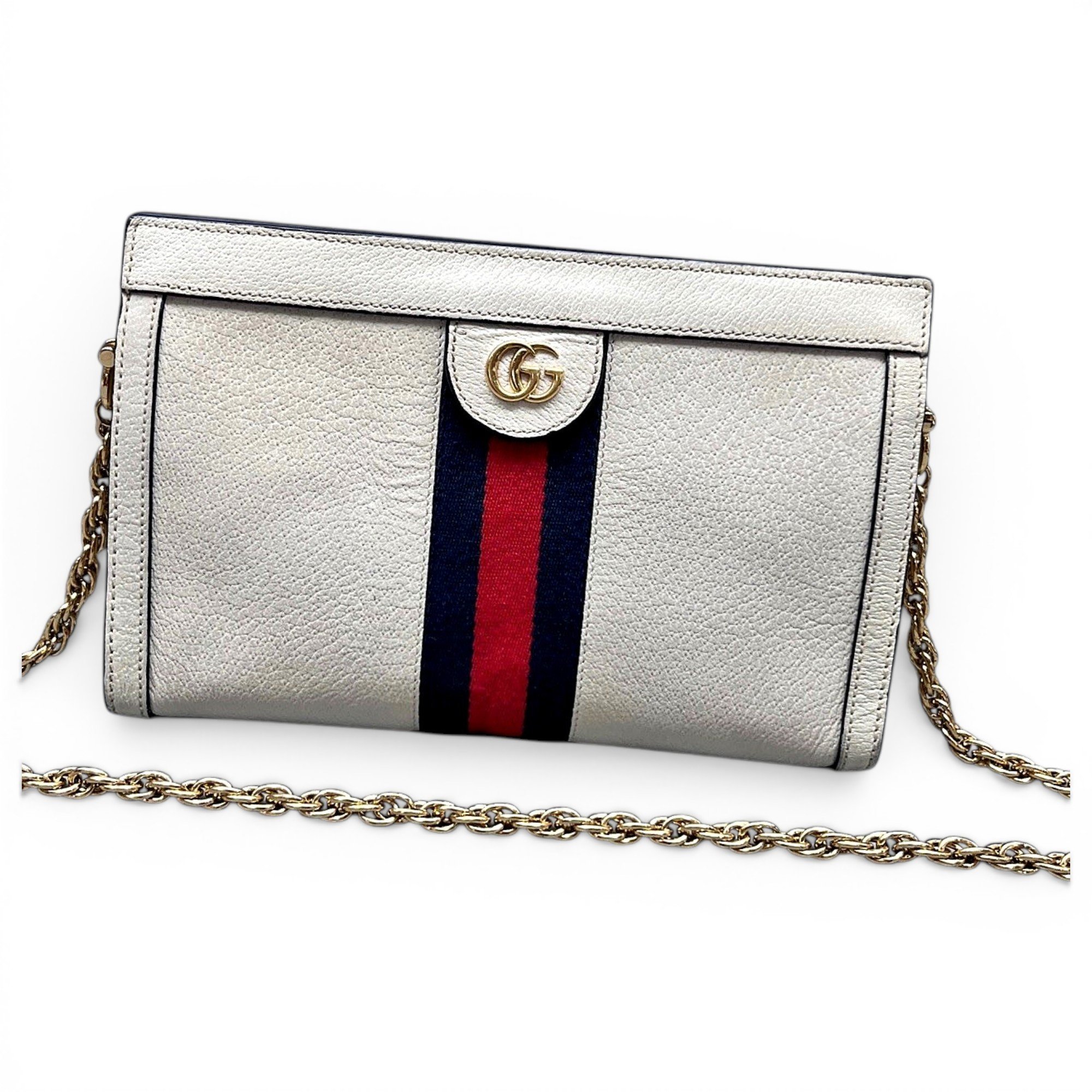 Ophidia Chain leather handbag