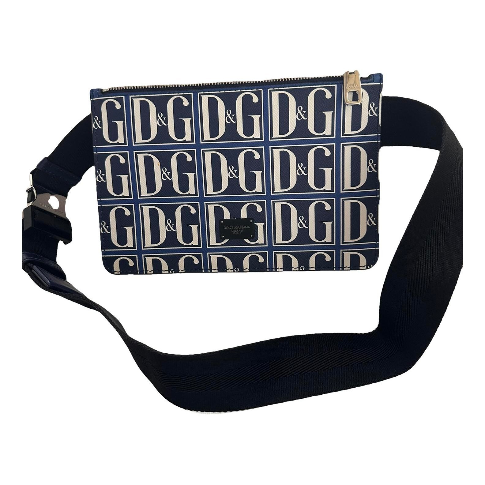 Leather clutch bag