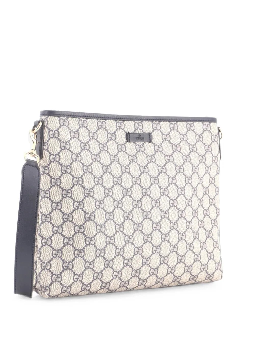 Zip Top Messenger Bag GG Coated Canvas Medium crossbody bag