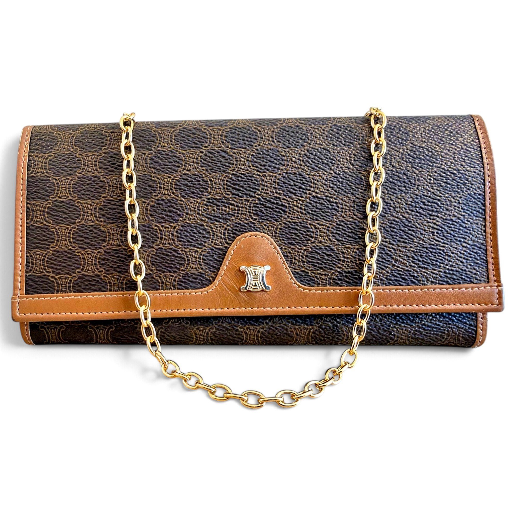 Triomphe leather crossbody bag