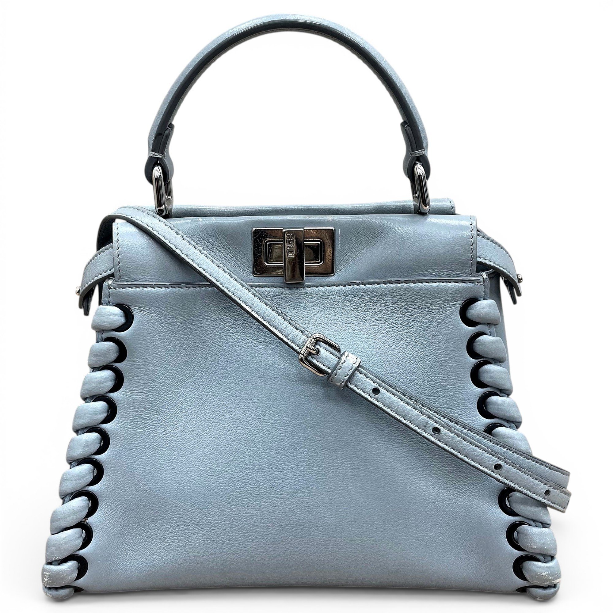 Peekaboo leather handbag