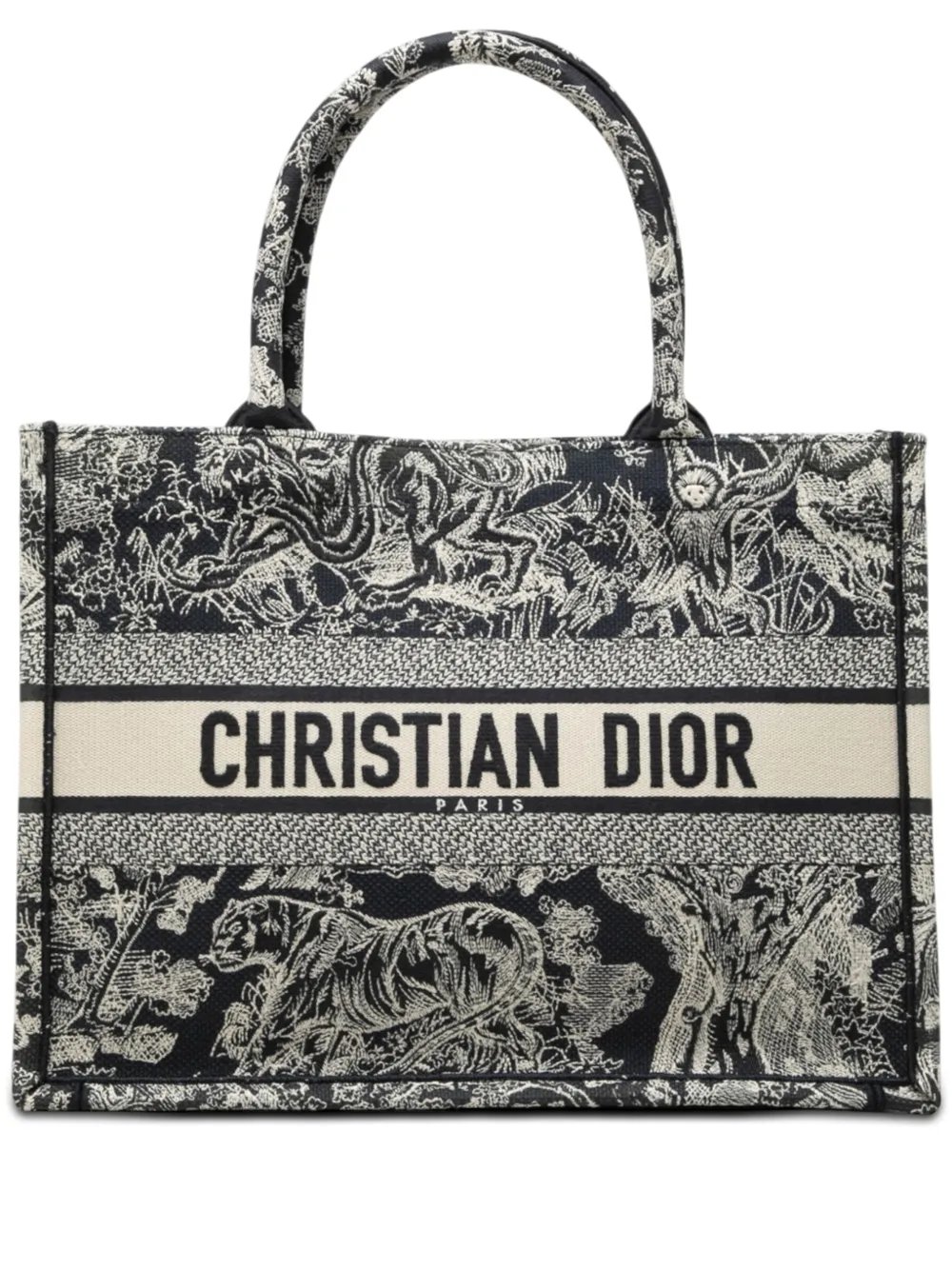 2023 Medium Canvas Embroidered Dioriviera Toile De Jouy Book tote bag