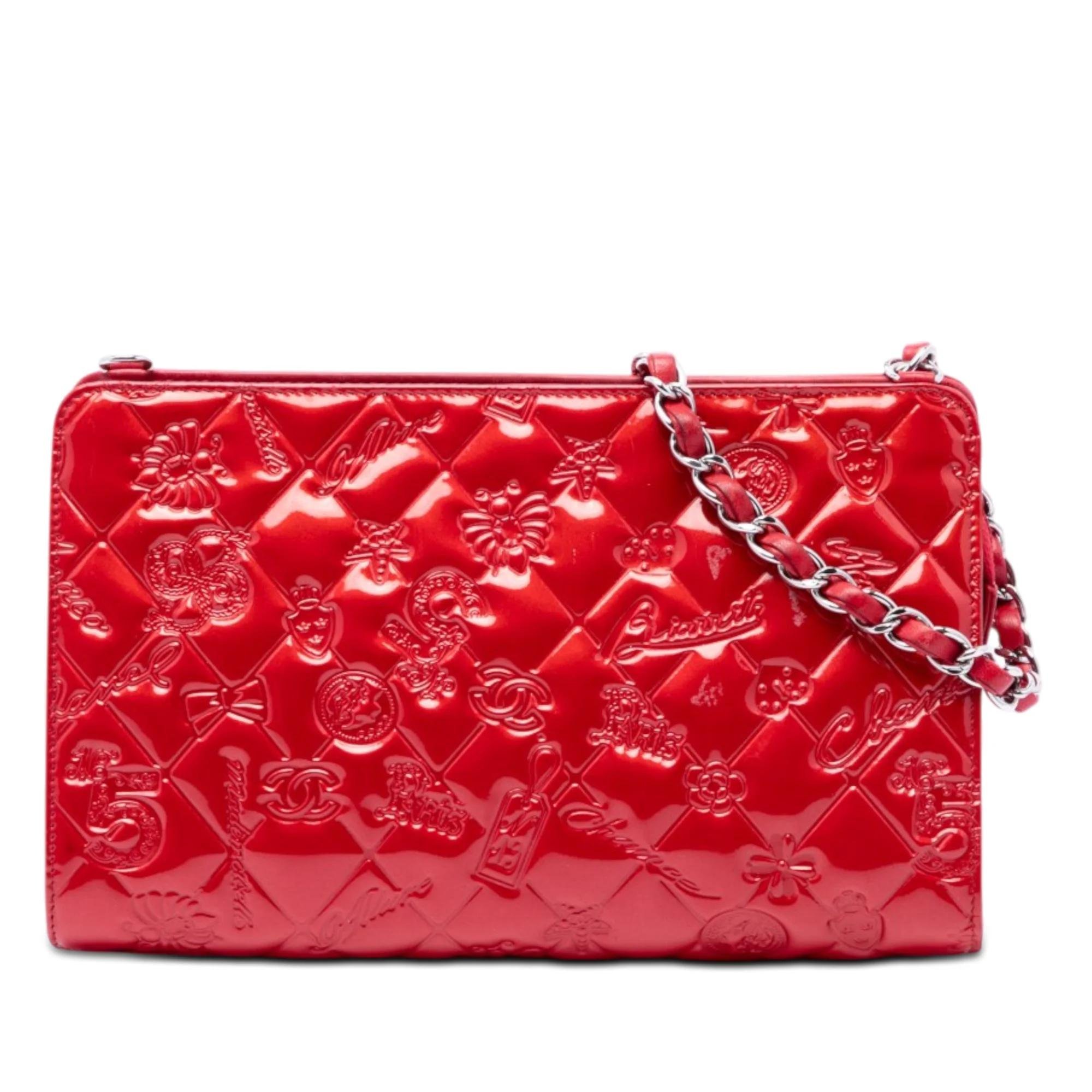 Patent leather handbag