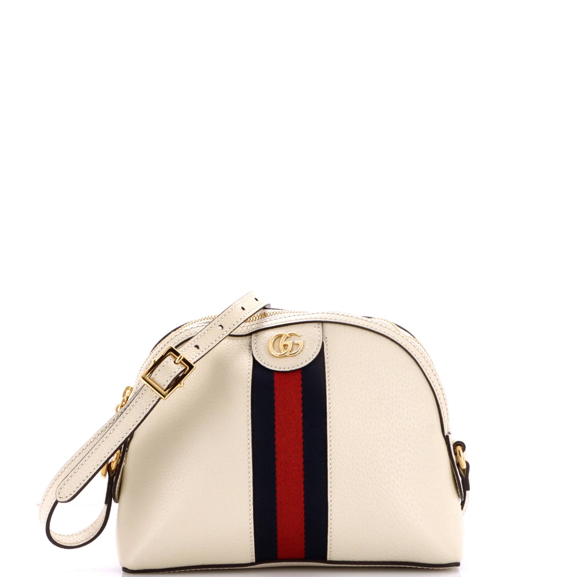 Ophidia Dome Shoulder Bag Leather Small