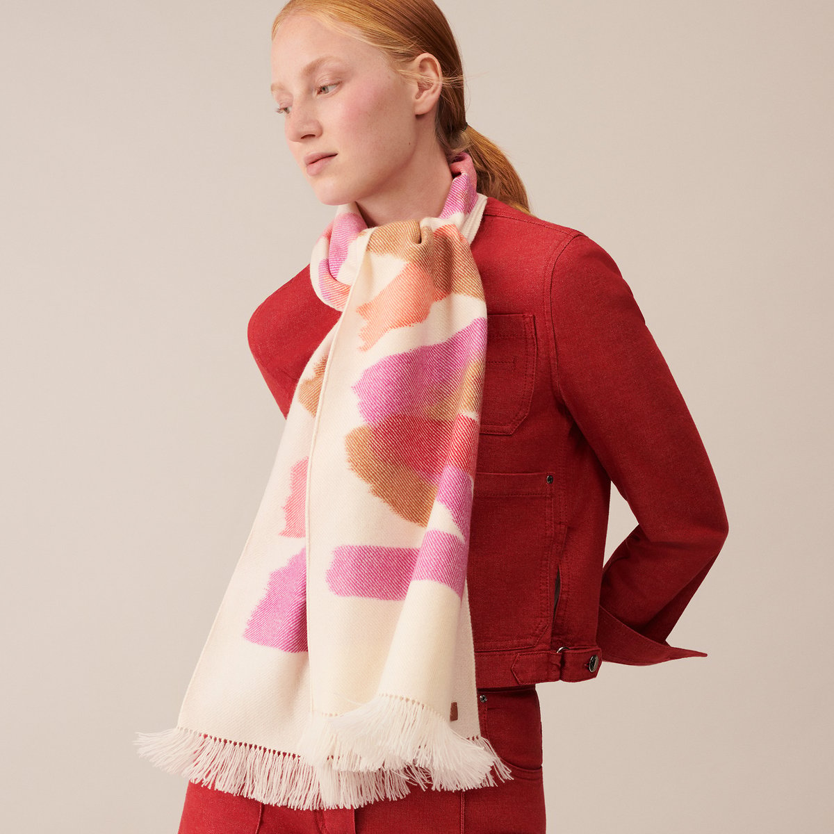 Ikat Zig Zag muffler