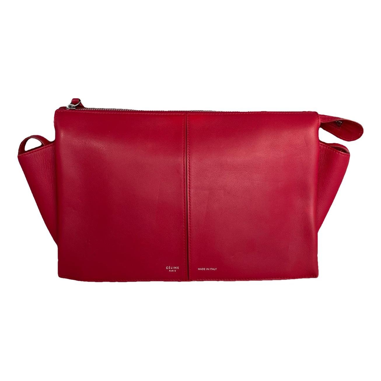 Tri-Fold leather handbag