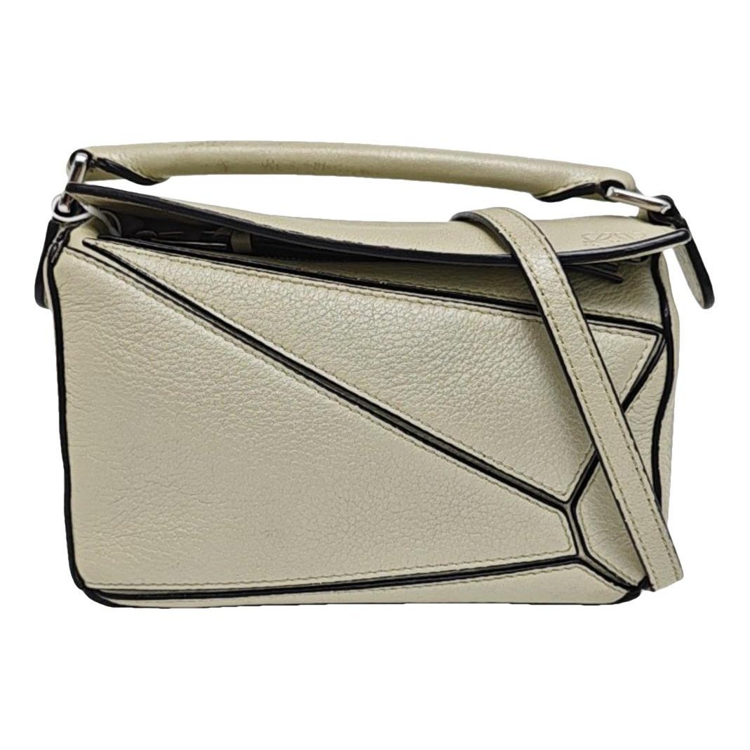 Puzzle leather handbag