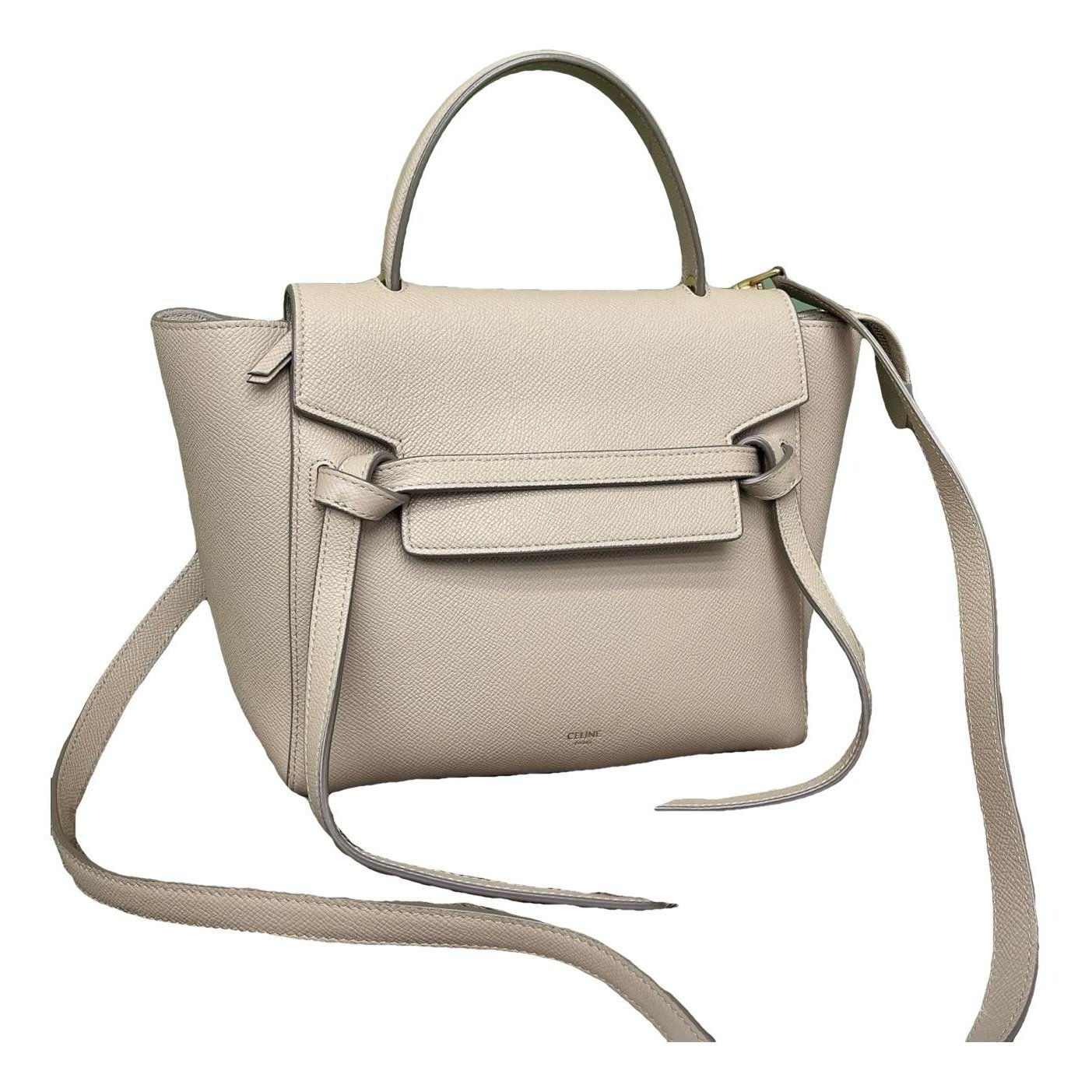 Belt leather handbag