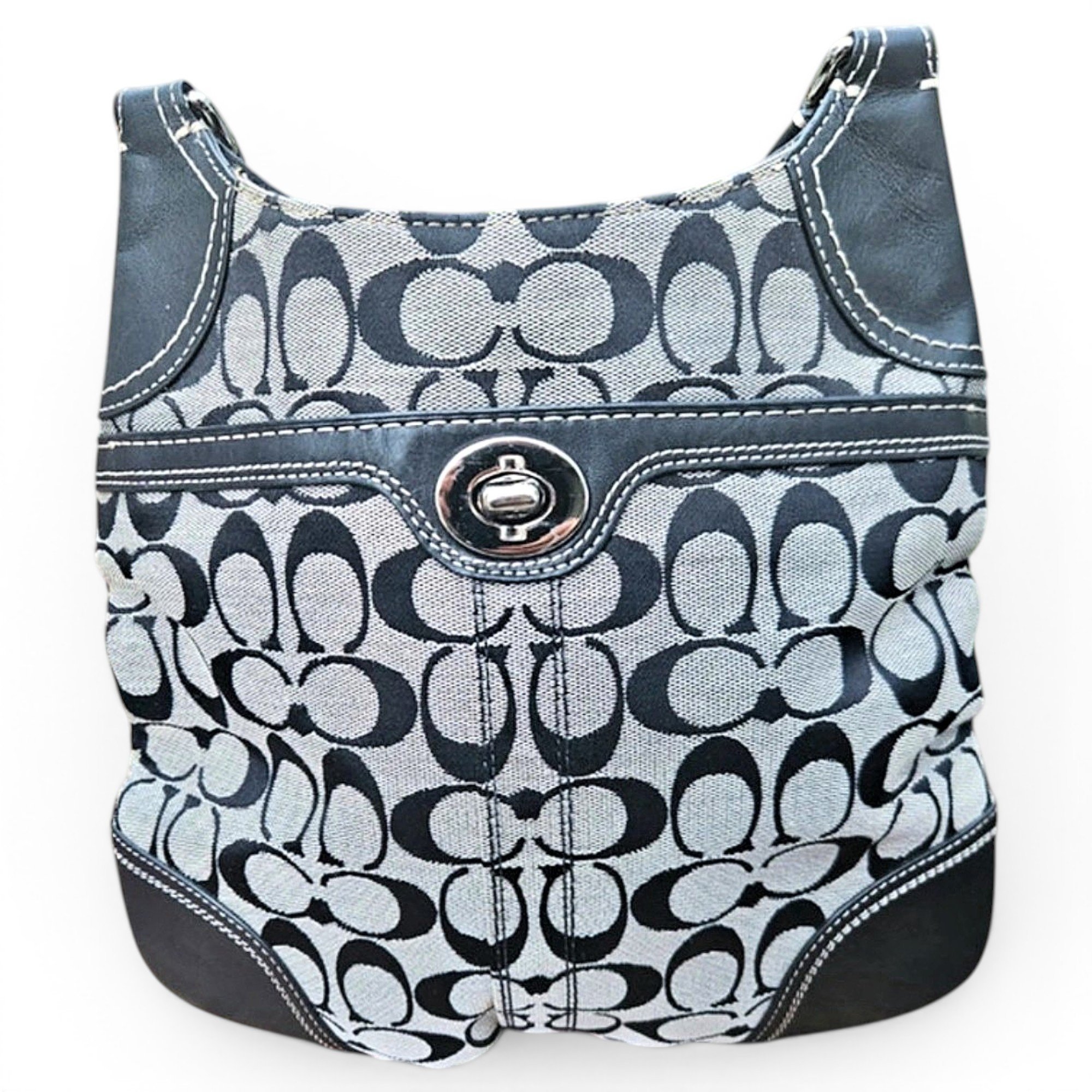 Canvas Courier Crossbody leather crossbody bag