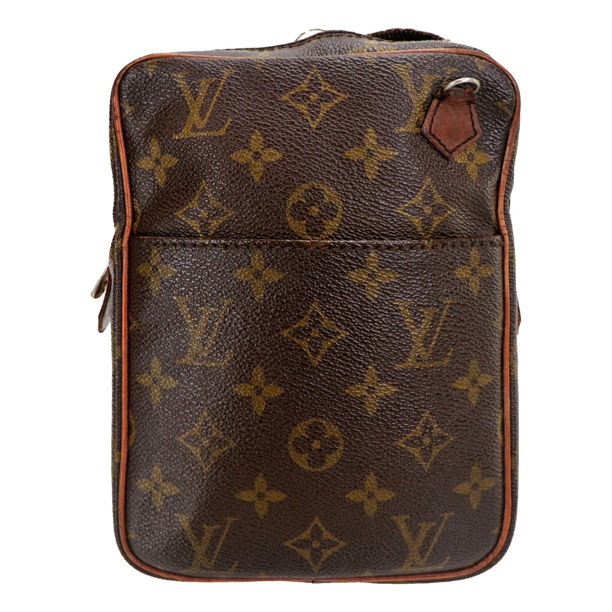 Leather clutch bag