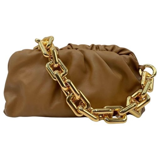 Chain Pouch leather handbag